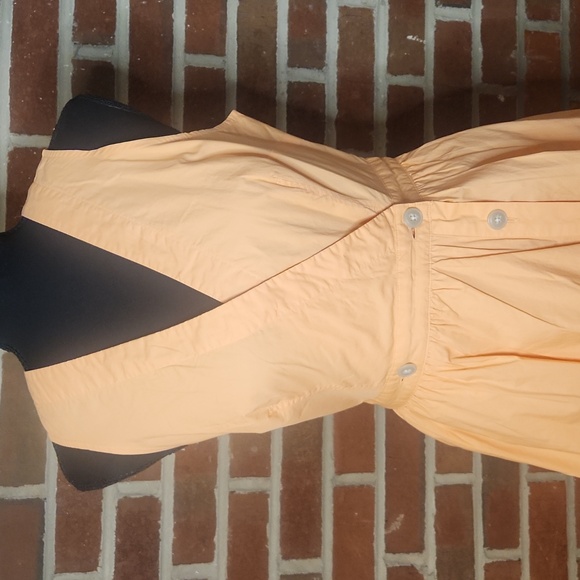 J. Crew peach colored buttondown dress, size 6 - Picture 2 of 11